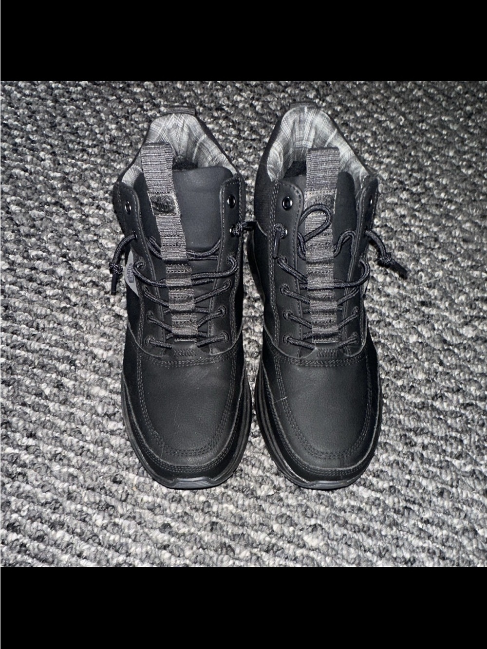 Hey Dude Men's Black Lace-Up Casual Boots